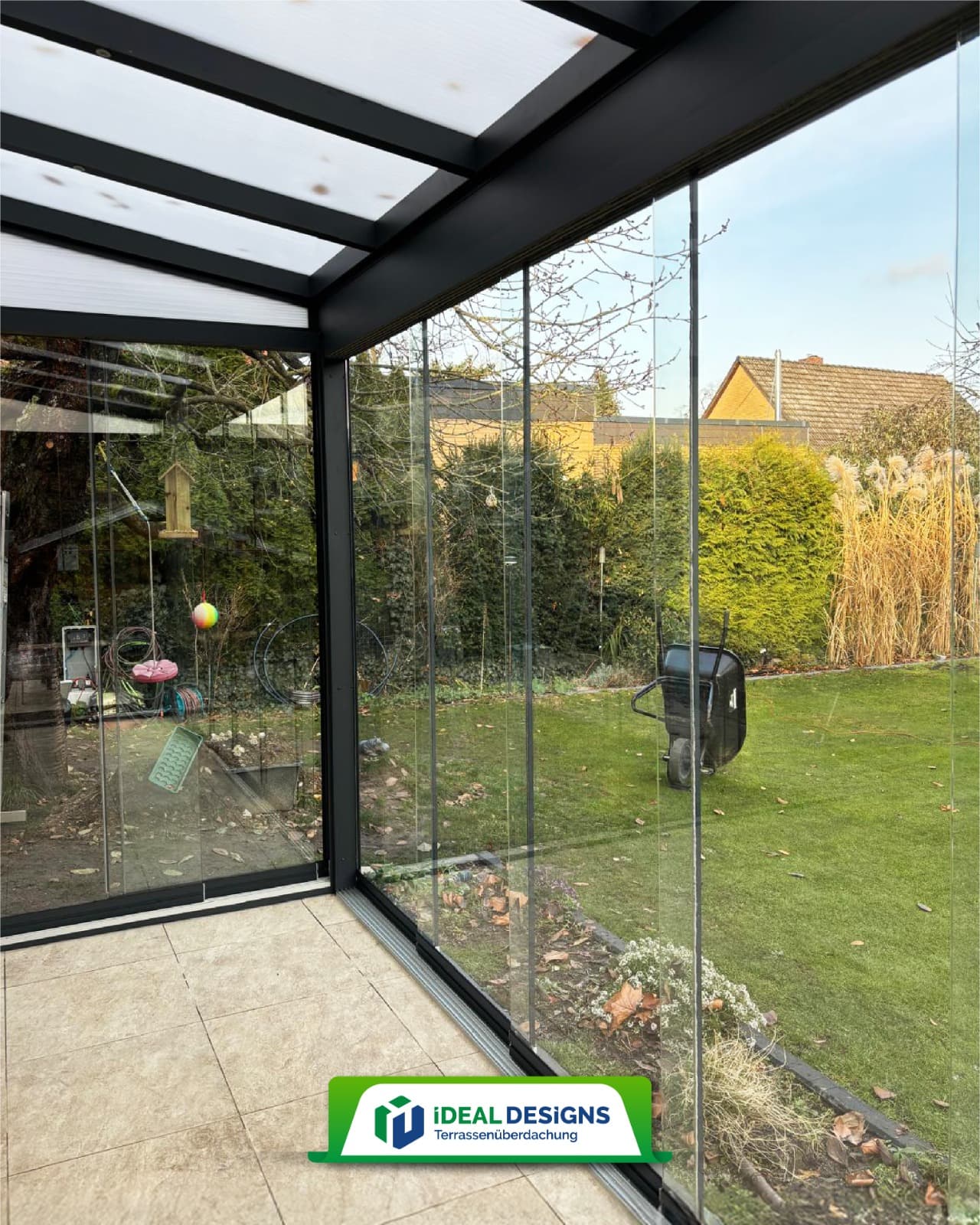 Ideal Designs Referenz Projekt - Glasschiebeturen 1