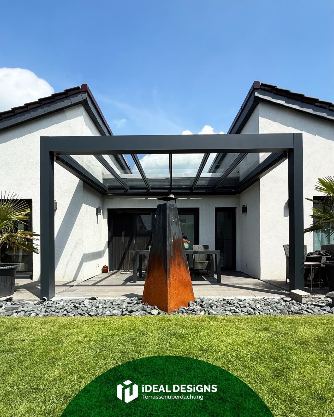 Ideal Designs Qualitätsgarantie für Terrassenüberdachungen